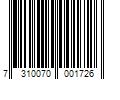 Barcode Image for UPC code 7310070001726