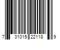 Barcode Image for UPC code 731015221189