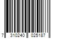 Barcode Image for UPC code 7310240025187