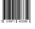 Barcode Image for UPC code 7316571403359