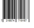 Barcode Image for UPC code 7316574719167