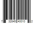 Barcode Image for UPC code 732845400102