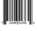 Barcode Image for UPC code 732996423654