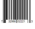 Barcode Image for UPC code 732998022213