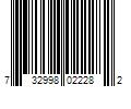 Barcode Image for UPC code 732998022282