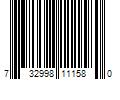 Barcode Image for UPC code 732998111580