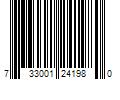 Barcode Image for UPC code 733001241980