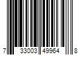 Barcode Image for UPC code 733003499648