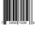 Barcode Image for UPC code 733538702596