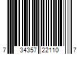 Barcode Image for UPC code 734357221107