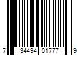 Barcode Image for UPC code 734494017779