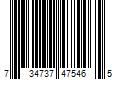 Barcode Image for UPC code 734737475465