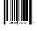 Barcode Image for UPC code 735549000104