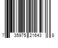 Barcode Image for UPC code 735975216438