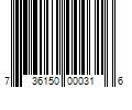 Barcode Image for UPC code 736150000316