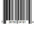 Barcode Image for UPC code 736150041814