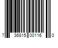 Barcode Image for UPC code 736815001160