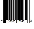 Barcode Image for UPC code 738085100406