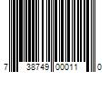 Barcode Image for UPC code 738749000110