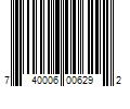 Barcode Image for UPC code 740006006292