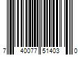 Barcode Image for UPC code 740077514030