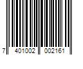 Barcode Image for UPC code 7401002002161