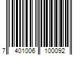 Barcode Image for UPC code 7401006100092