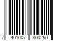 Barcode Image for UPC code 7401007800250