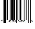 Barcode Image for UPC code 740275047569