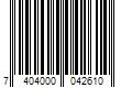 Barcode Image for UPC code 7404000042610