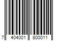 Barcode Image for UPC code 7404001800011