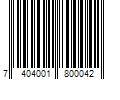 Barcode Image for UPC code 7404001800042