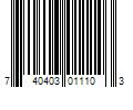 Barcode Image for UPC code 740403011103