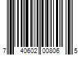 Barcode Image for UPC code 740602008065