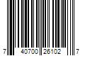 Barcode Image for UPC code 740700261027