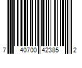 Barcode Image for UPC code 740700423852