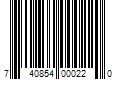 Barcode Image for UPC code 740854000220