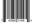 Barcode Image for UPC code 740985214954