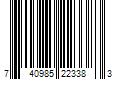 Barcode Image for UPC code 740985223383