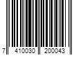 Barcode Image for UPC code 7410030200043