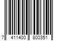 Barcode Image for UPC code 7411400800351