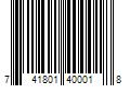 Barcode Image for UPC code 741801400018