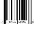 Barcode Image for UPC code 742042549160