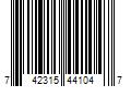 Barcode Image for UPC code 742315441047