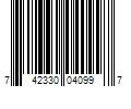 Barcode Image for UPC code 742330040997