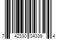 Barcode Image for UPC code 742330043394