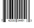 Barcode Image for UPC code 742330044513