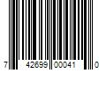 Barcode Image for UPC code 742699000410