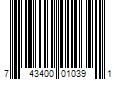 Barcode Image for UPC code 743400010391