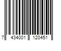 Barcode Image for UPC code 7434001120451